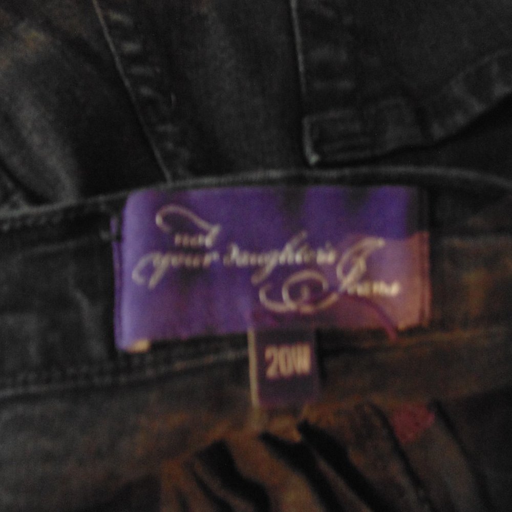 NYDJ Not Your Daughters Jeans Black MARILYN STRAIGHT Jeans 20W - Picture 5 of 6